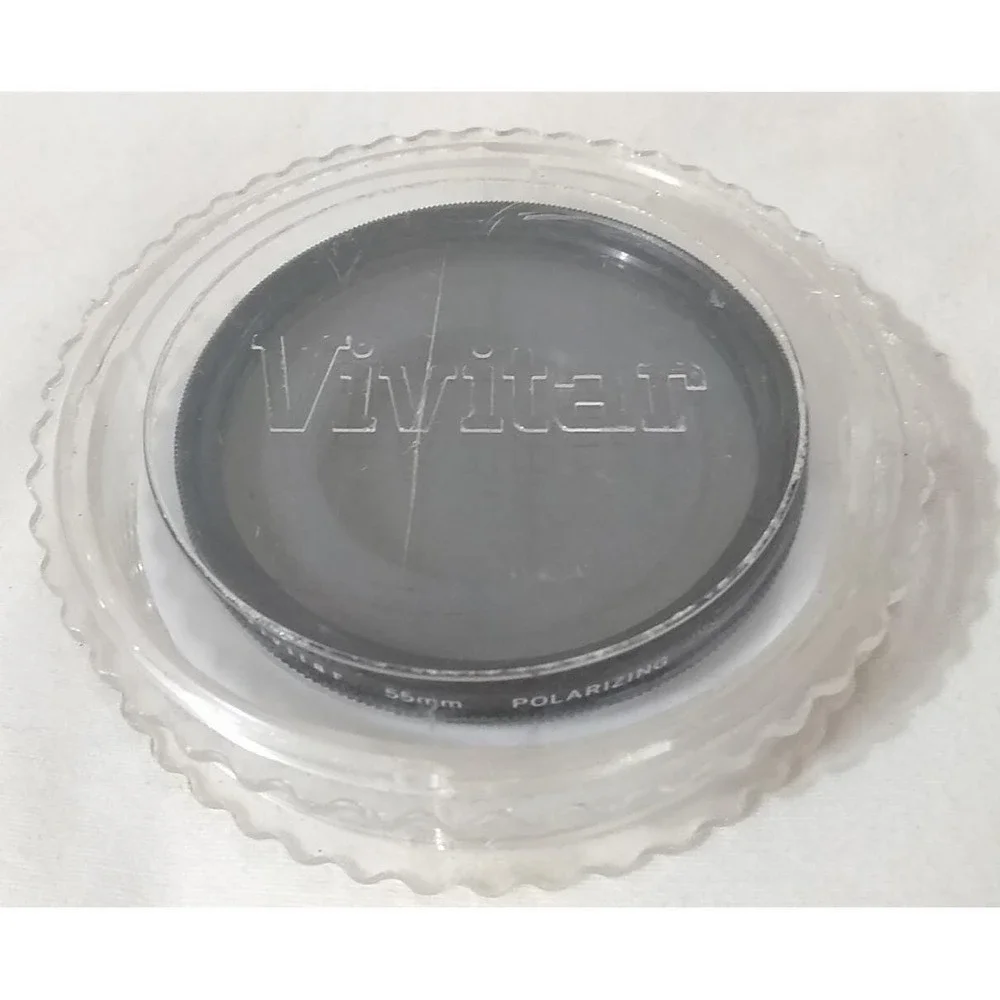 55mm Circular Polarizing Lens Filter‎ Vivitar With Case Made In Japan READ